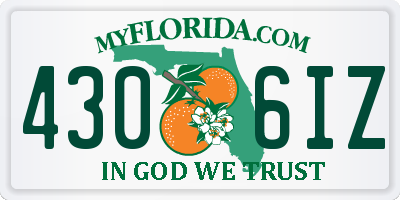 FL license plate 4306IZ