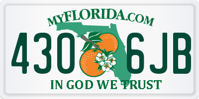 FL license plate 4306JB