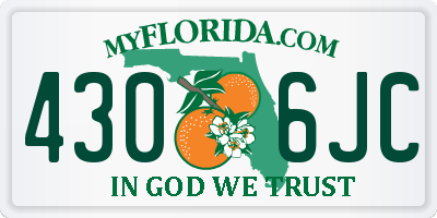 FL license plate 4306JC