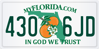FL license plate 4306JD