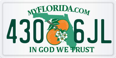 FL license plate 4306JL