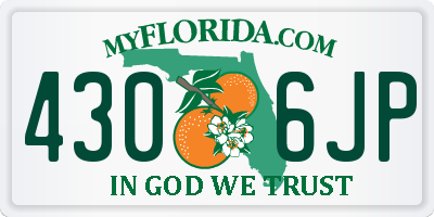 FL license plate 4306JP