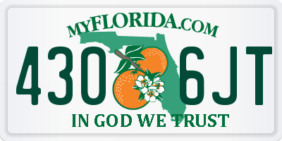 FL license plate 4306JT
