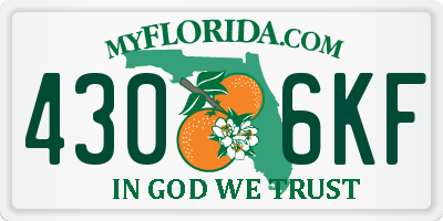 FL license plate 4306KF