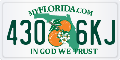 FL license plate 4306KJ