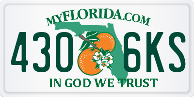 FL license plate 4306KS
