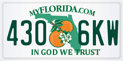 FL license plate 4306KW