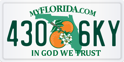 FL license plate 4306KY