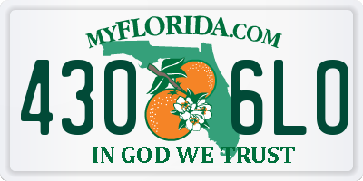 FL license plate 4306LO