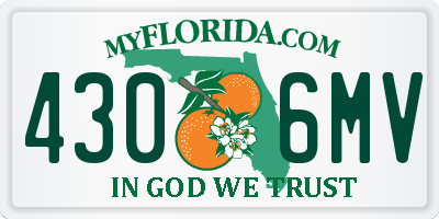 FL license plate 4306MV