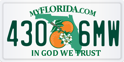 FL license plate 4306MW
