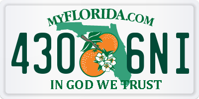 FL license plate 4306NI