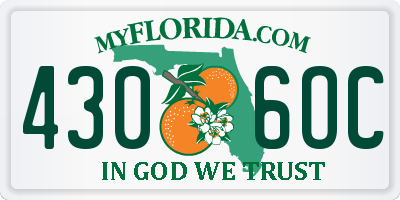 FL license plate 4306OC