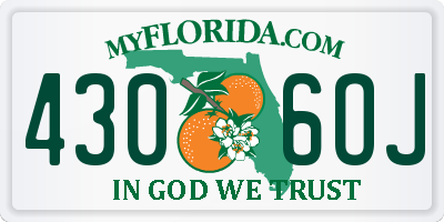 FL license plate 4306OJ