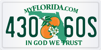 FL license plate 4306OS