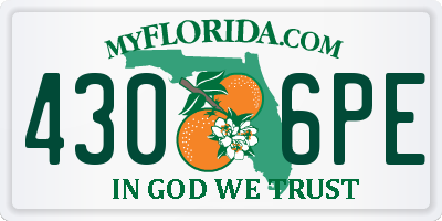 FL license plate 4306PE