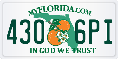 FL license plate 4306PI