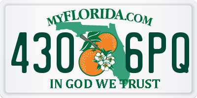 FL license plate 4306PQ