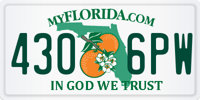 FL license plate 4306PW