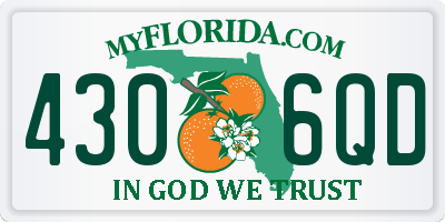 FL license plate 4306QD