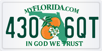 FL license plate 4306QT