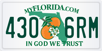FL license plate 4306RM