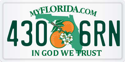 FL license plate 4306RN