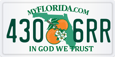 FL license plate 4306RR