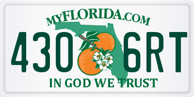FL license plate 4306RT