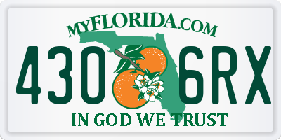 FL license plate 4306RX