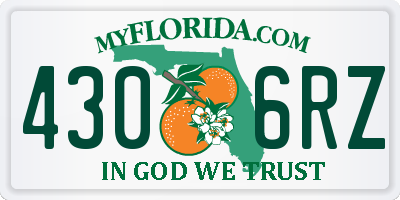FL license plate 4306RZ