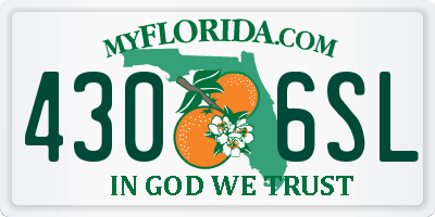 FL license plate 4306SL