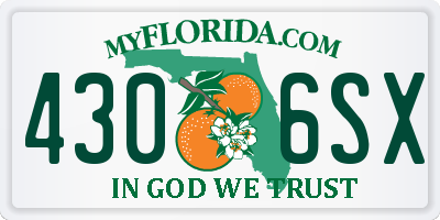 FL license plate 4306SX