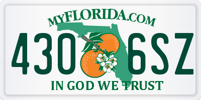 FL license plate 4306SZ