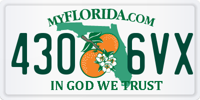 FL license plate 4306VX