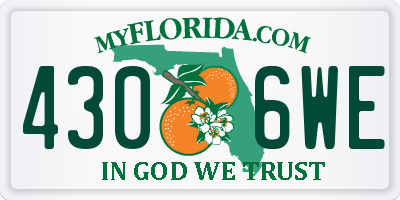 FL license plate 4306WE