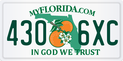 FL license plate 4306XC