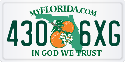 FL license plate 4306XG