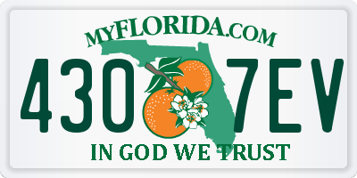 FL license plate 4307EV