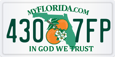 FL license plate 4307FP