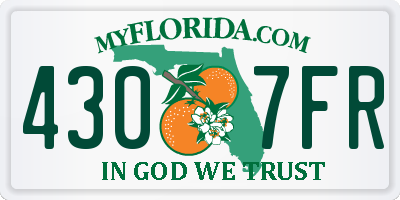 FL license plate 4307FR