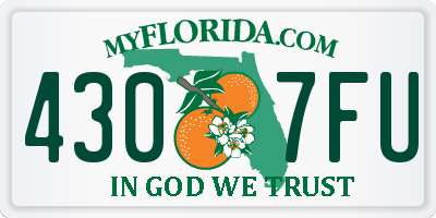 FL license plate 4307FU