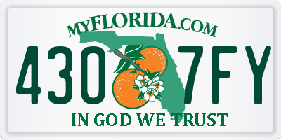 FL license plate 4307FY
