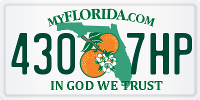 FL license plate 4307HP