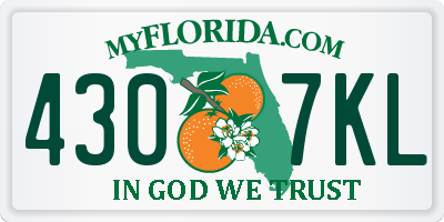 FL license plate 4307KL