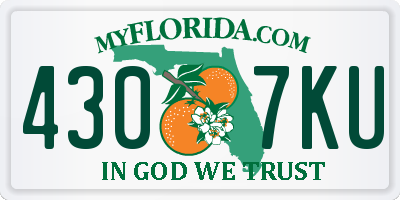 FL license plate 4307KU