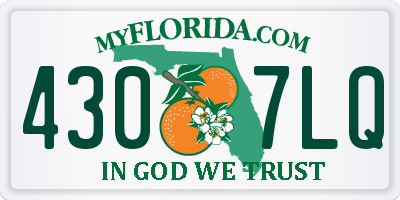 FL license plate 4307LQ