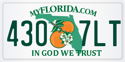 FL license plate 4307LT