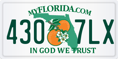 FL license plate 4307LX