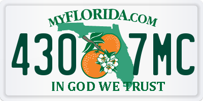 FL license plate 4307MC